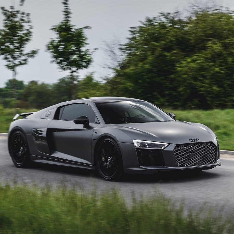 An Audi R8 supercar